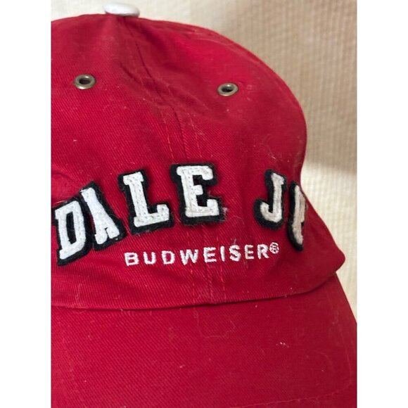 Chase Authentics DALE JR Nascar Budweiser Red Baseball Cap Slide Adjustable - Picture 2 of 7